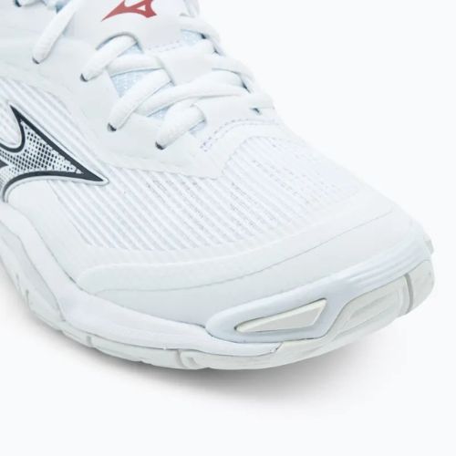 Buty do piłki ręcznej damskie Mizuno Wave Stealth 6 white/aleutian/cloud pink