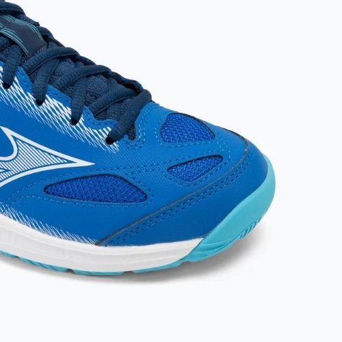 Buty do piłki ręcznej dzieciięce Mizuno Stealth Star 2 Jr mugen blue/white/estate blue