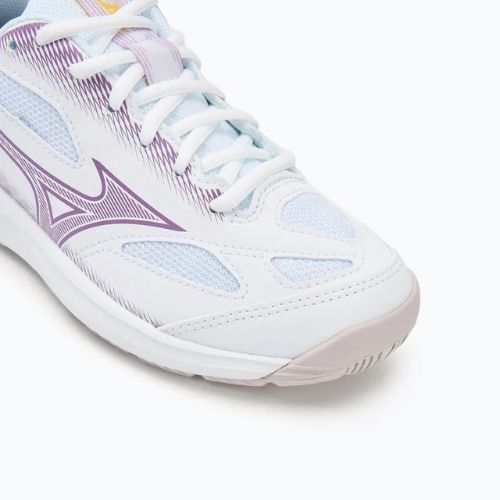 Buty do piłki ręcznej dziecięce Mizuno Stealth Star 2 Jr white/patrician purple/quince