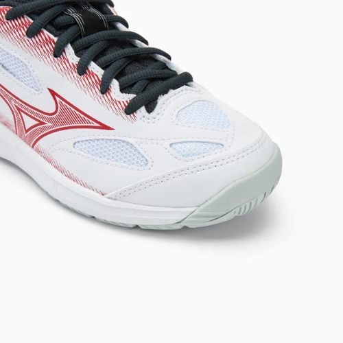 Buty dziecięce Mizuno Stealth Star 3 white/fiery coral 2/citrus