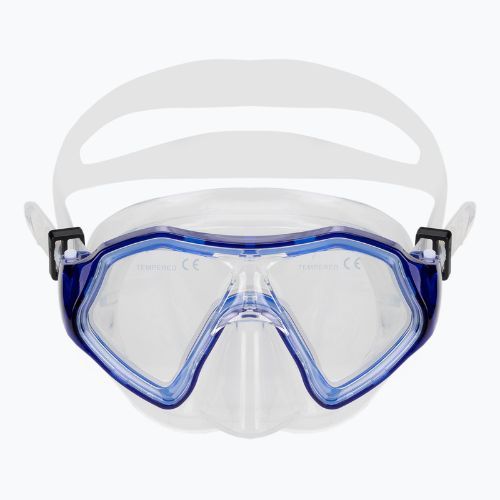 Zestaw do snorkelingu dziecięcy AQUASTIC Shelly maska + fajka ciemnoniebieski