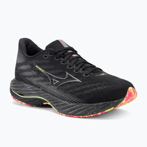 Buty do biegania męskie Mizuno Wave Rider 28 black/silver/sunny lime