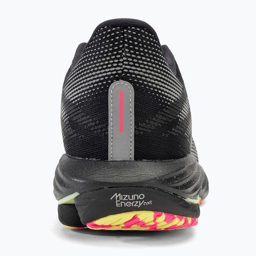 Buty do biegania męskie Mizuno Wave Rider 28 black/silver/sunny lime