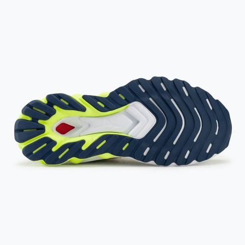 Buty do biegania damskie Mizuno Wave Skyrise 5 pristine/ vibrant orange/ mizuno neo lime