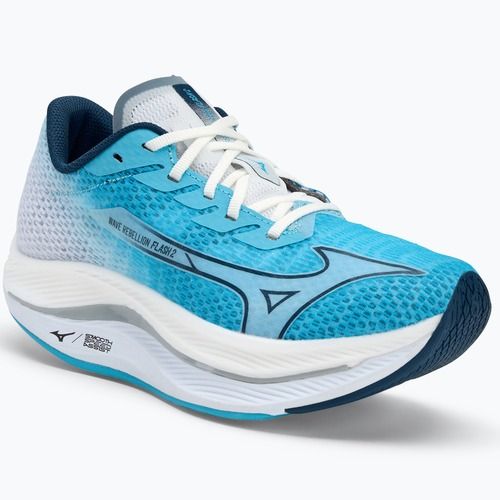 Buty do biegania damskie Mizuno Wave Rebellion Flash 2 river blue/blue wing teal/white