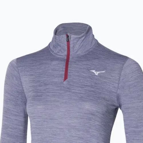 Longsleeve do biegania damski Mizuno Impulse Core Half Zip cadet