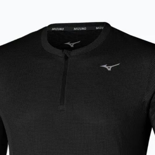 Longsleeve do biegania męski Mizuno Dryaeroflow Half Zip black