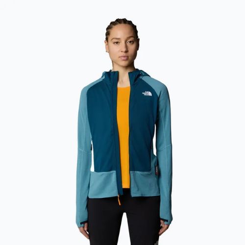 Bluza damska The North Face Bolt Polartec Hoodie algae blue/midnight petrol