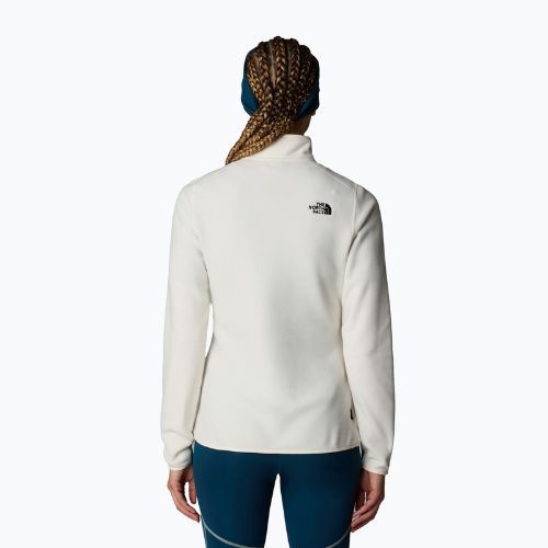 Bluza damska The North Face 100 Glacier 1/4 Zip white dune/npf