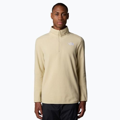 Bluza męska The North Face 100 Glacier 1/4 Zip zion orange/concrete grey