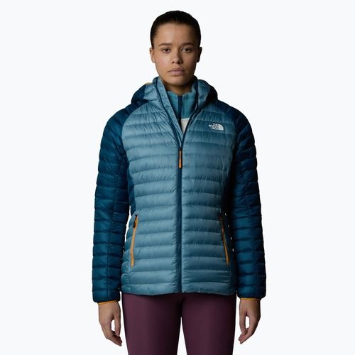 Kurtka puchowa damska The North Face Bettaforca Lt Down Hoodie algae blue/midnight petrol