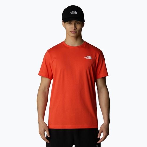 Koszulka męska The North Face Box Nse crimson orange/black