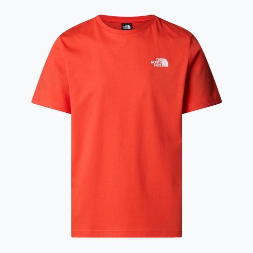 Koszulka męska The North Face Box Nse crimson orange/black