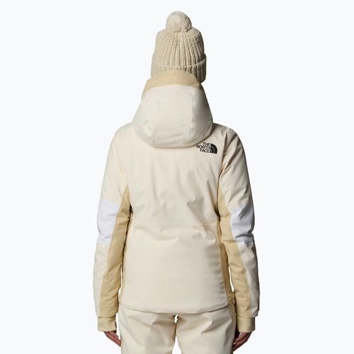 Kurtka narciarska damska The North Face Lenado white dune/gravel/khaki