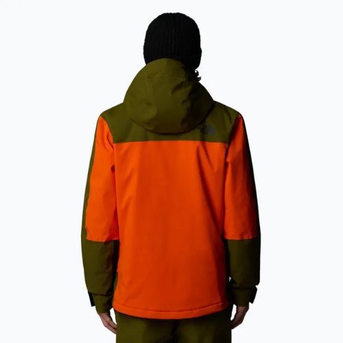 Kurtka narciarska męska The North Face Mount Bre orange/forest olive
