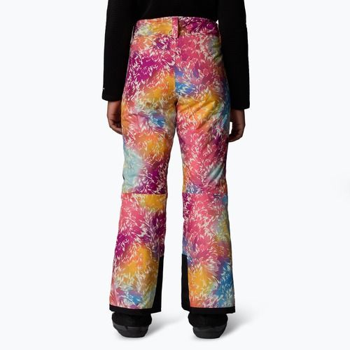 Spodnie narciarskie dziecięce The North Face Freedom Insulated radiant poppy blowing wind print