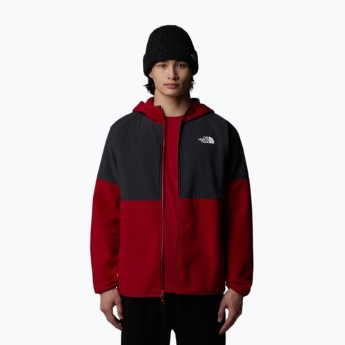 Bluza męska The North Face Glacier Heavyweight Full Zip HD garnet red/asphalt grey