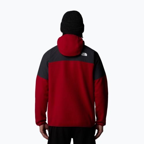 Bluza męska The North Face Glacier Heavyweight Full Zip HD garnet red/asphalt grey
