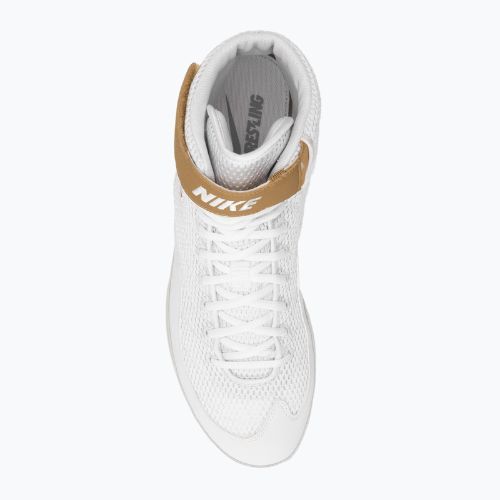 Buty zapaśnicze męskie Nike Inflict 3 white/metallic gold
