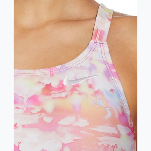 Strój pływacki jednoczęściowy damski Nike Hydrastrong Multi Print Fastback warm multi