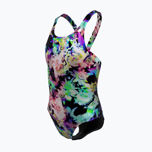 Strój pływacki jednoczęściowy dziecięcy Nike Hydrastrong Multi Print Fastback rainbow