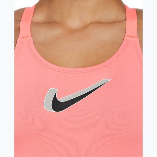 Strój pływacki jednoczęściowy damski Nike Hydrastrong 3D Swoosh Fastback hot punch