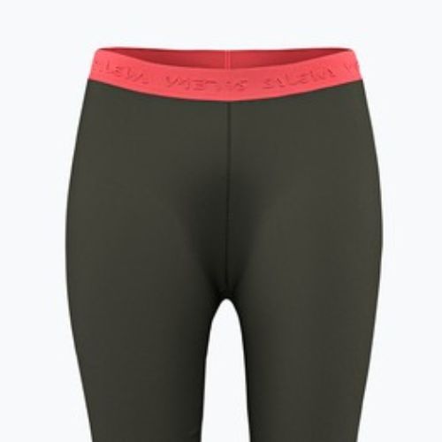 Spodnie termoaktywne damskie Salewa Cristallo Warm AMR 3/4 dark olive
