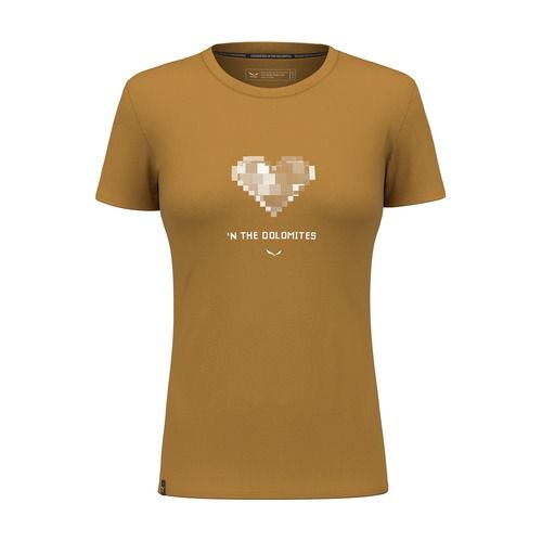 Koszulka damska Salewa Pure Heart Dry golden brown