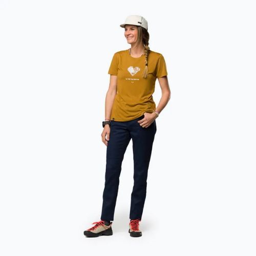 Koszulka damska Salewa Pure Heart Dry golden brown
