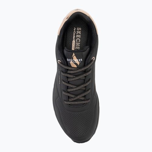 Buty damskie SKECHERS Uno Shimmer Away black/gold