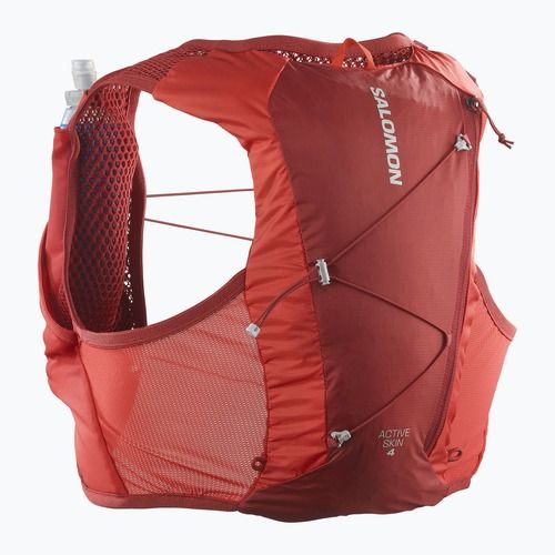 Kamizelka do biegania Salomon Active Skin 4 Set red dahlia/high risk