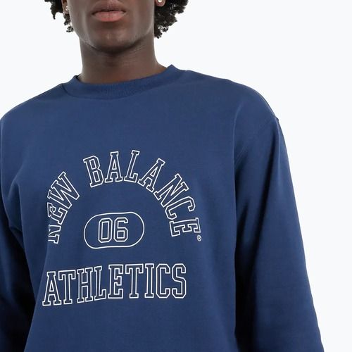 Bluza męska New Balance Graphic Crew navy