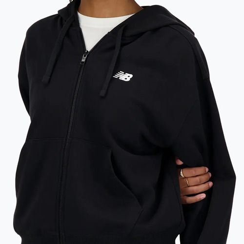 Bluza damska New Balance French Terry Full Zip black
