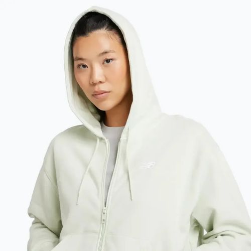 Bluza damska New Balance French Terry Full Zip natural mint