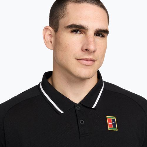 Koszulka tenisowa męska Nike Court Heritage Polo black/white
