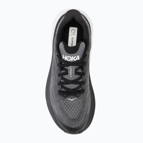 Buty do biegania dziecięce HOKA Clifton 9 black/white