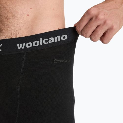 Komplet bielizny termoaktywnej męskiej WOOLCANO Merino 100% SET0540 czarny