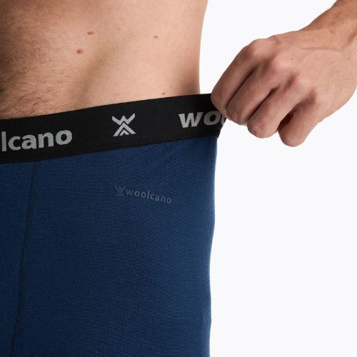 Komplet bielizny termoaktywnej męskiej WOOLCANO Merino 100% SET0540 granatowy