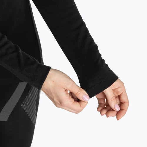 Bluza termoaktywna damska WOOLCANO Merino 100% TOP0545 czarny