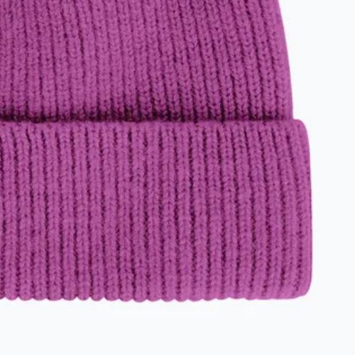 Czapka zimowa WOOLCANO Merino 100% HAT0440 śiwkowy