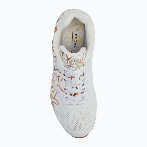 Buty damskie SKECHERS JGoldcrown Uno Metallic Love white/multicolor metallic