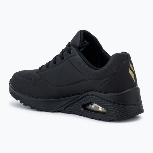 Buty damskie SKECHERS JGoldcrown Uno Golden Heart black/multicolor metallic
