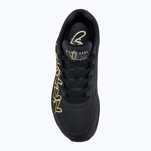 Buty damskie SKECHERS JGoldcrown Uno Golden Heart black/multicolor metallic