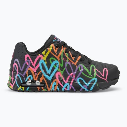 Buty damskie SKECHERS JGoldcrown Uno Highlight Love black/multicolor