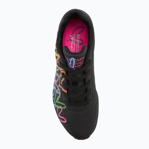 Buty damskie SKECHERS JGoldcrown Uno Highlight Love black/multicolor