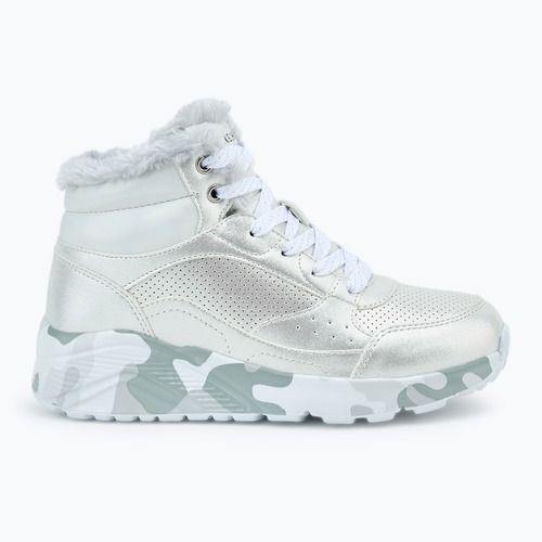 Buty dziecięce SKECHERS Uno Lite Camo Dazzle silver/grey