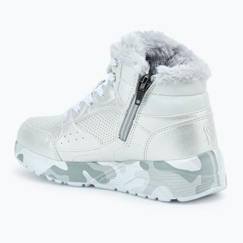 Buty dziecięce SKECHERS Uno Lite Camo Dazzle silver/grey