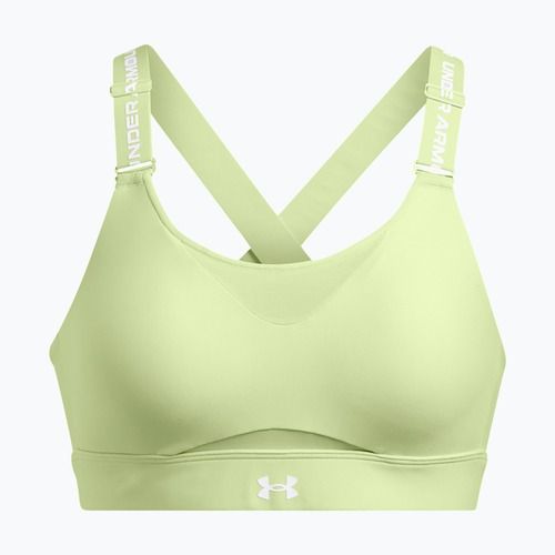 Biustonosz treningowy Under Armour Infinity High 2.0 retro green/white