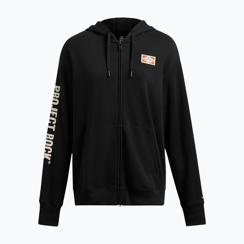Bluza damska Under Armour Project Rock HWT black/silt/team orange Full Zip Hard at Work black/silt/team orange