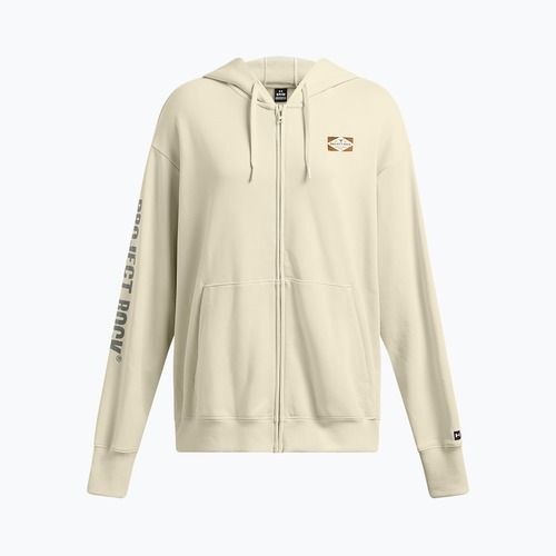 Bluza damska Under Armour Project Rock HWT Full Zip Hard at Work silt/clay green/yellow ochre